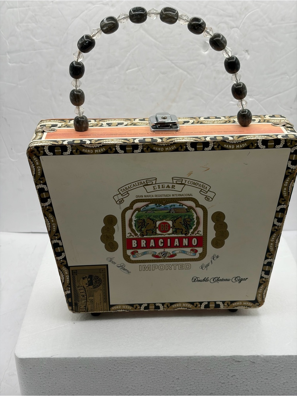 Handmade Cigar Box Purse I Love Lucy Theme Beaded Handle + Bonus Accessories